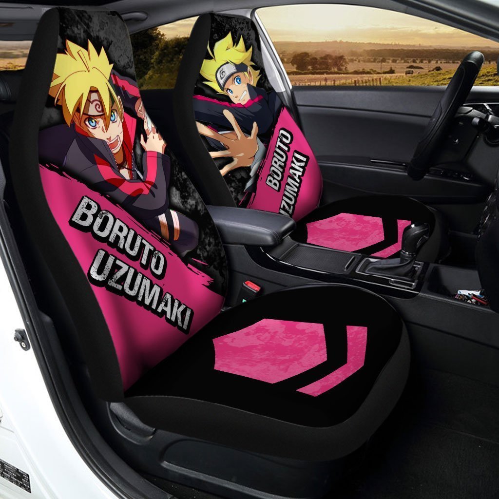 Uzumaki Boruto Car Seat Covers Custom Boruto Anime Car Accessories - Gearcarcover - 2