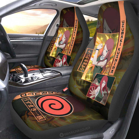 Uzumaki Kushina Car Seat Covers Custom Anime Car Accessories - Gearcarcover - 2