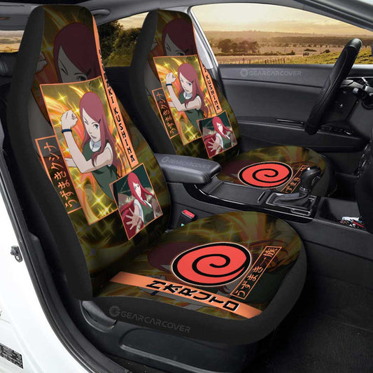 Uzumaki Kushina Car Seat Covers Custom Anime Car Accessories - Gearcarcover - 1