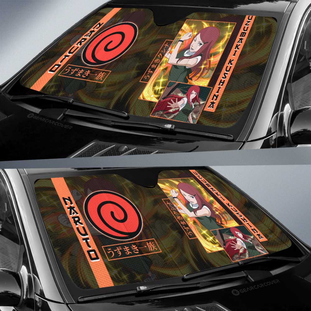 Uzumaki Kushina Car Sunshade Custom Anime Car Accessories - Gearcarcover - 2