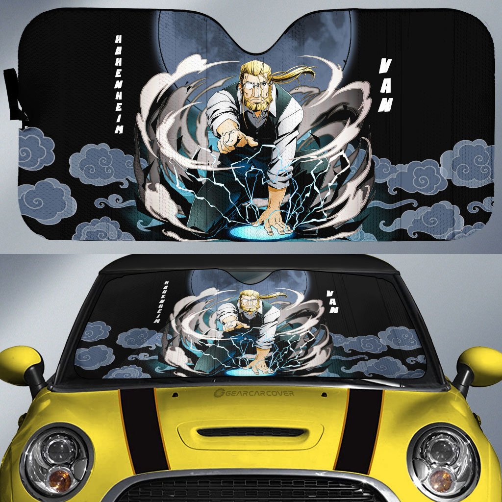 Van Hohenheim Car Sunshade Custom Fullmetal Alchemist Anime Car Accessories - Gearcarcover - 1