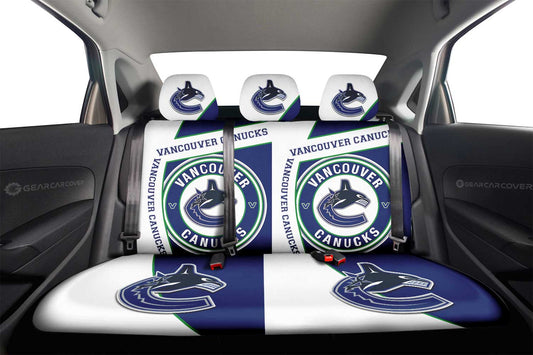 Vancouver Canucks Car Back Seat Cover Custom Car Accessories For Fans - Gearcarcover - 2