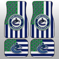 Vancouver Canucks Car Floor Mats Custom US Flag Style - Gearcarcover - 1