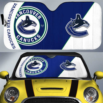 Vancouver Canucks Car Sunshade Custom Car Accessories For Fans - Gearcarcover - 1