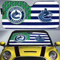 Vancouver Canucks Car Sunshade Custom US Flag Style - Gearcarcover - 1