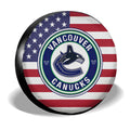 Vancouver Canucks Spare Tire Covers Custom US Flag Style - Gearcarcover - 3