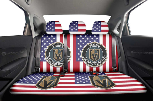 Vegas Golden Knights Car Back Seat Cover Custom Car Accessories - Gearcarcover - 2