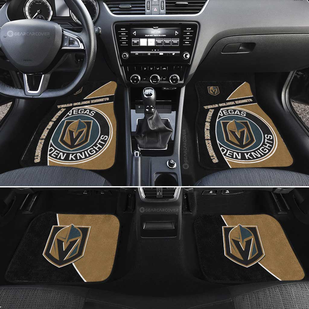 Vegas Golden Knights Car Floor Mats Custom Car Accessories For Fans - Gearcarcover - 2