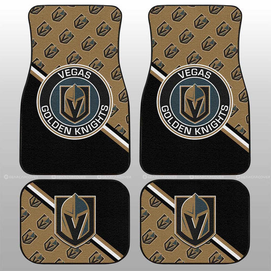 Vegas Golden Knights Car Floor Mats Custom Car Accessories For Fans - Gearcarcover - 1