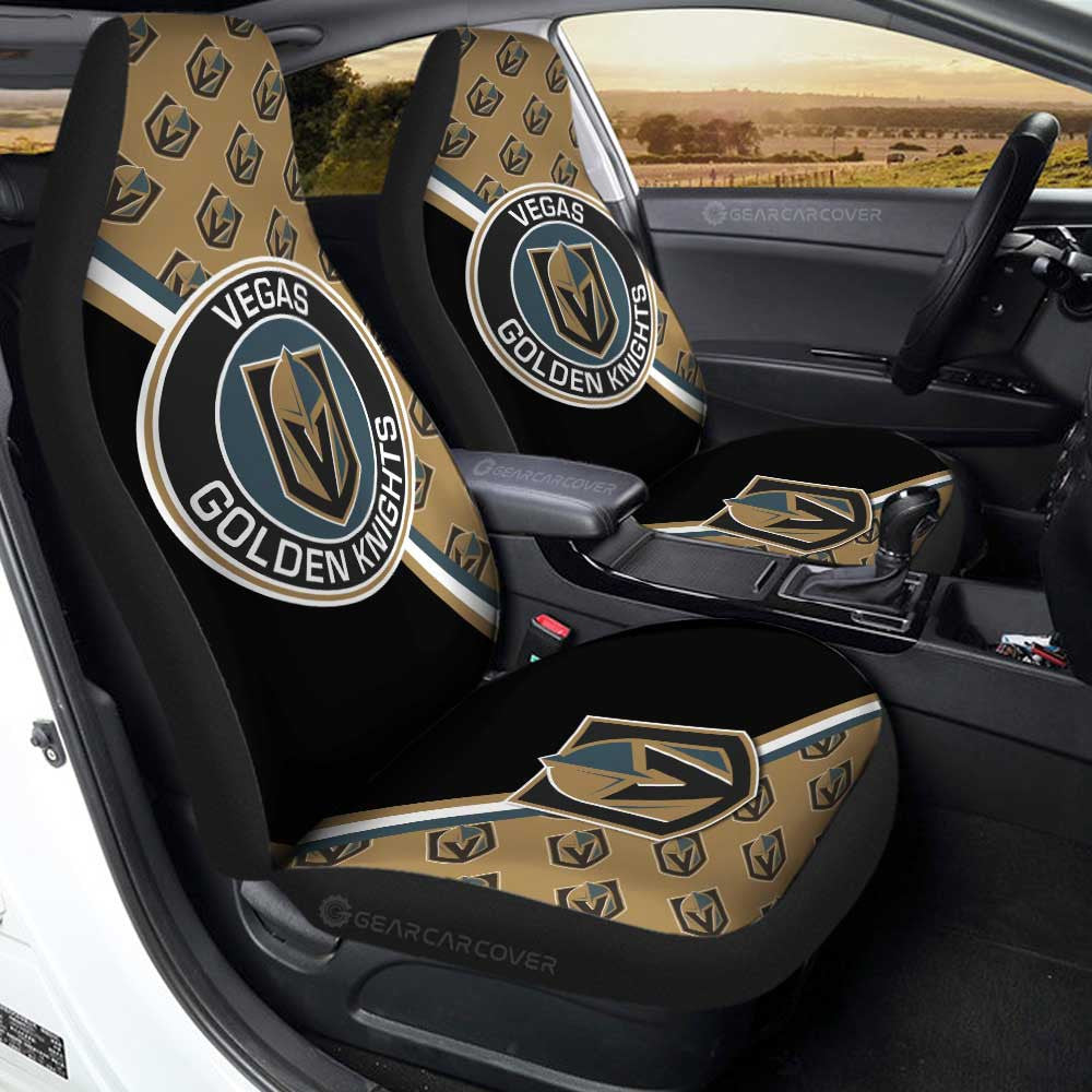 Vegas Golden Knights Car Seat Covers Custom Car Accessories For Fans - Gearcarcover - 1