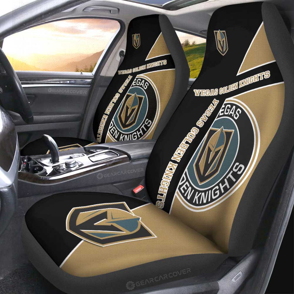 Vegas Golden Knights Car Seat Covers Custom Car Accessories For Fans - Gearcarcover - 2