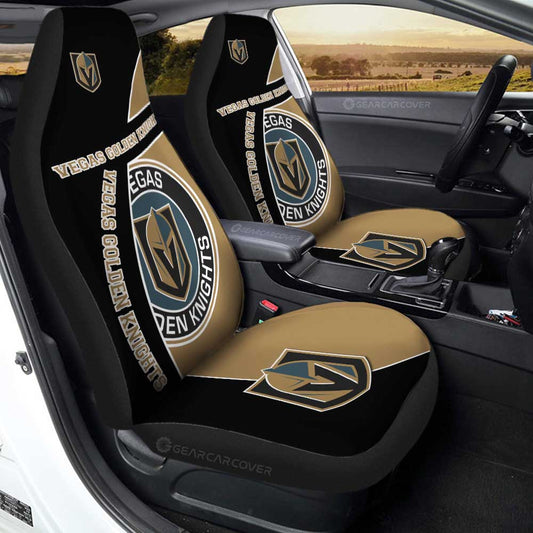 Vegas Golden Knights Car Seat Covers Custom Car Accessories For Fans - Gearcarcover - 1