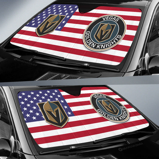 Vegas Golden Knights Car Sunshade Custom Car Accessories - Gearcarcover - 2