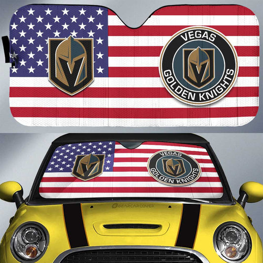 Vegas Golden Knights Car Sunshade Custom Car Accessories - Gearcarcover - 1