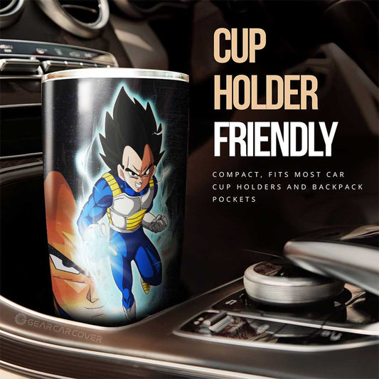 Vegeta And Bulma Tumbler Cup Custom Dragon Ball Anime Car Interior Accessories - Gearcarcover - 2