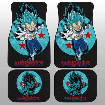 Vegeta Blue Car Floor Mats Custom Dragon Ball Anime Car Accessories - Gearcarcover - 1