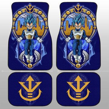 Vegeta Blue Car Floor Mats Custom Dragon Ball Car Interior Accessories - Gearcarcover - 1