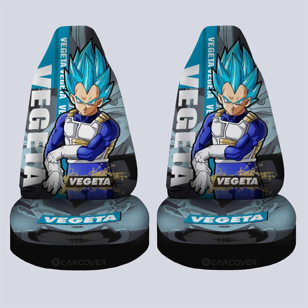 Vegeta Blue Car Seat Covers Custom Anime Dragon Ball Car Accessories - Gearcarcover - 4