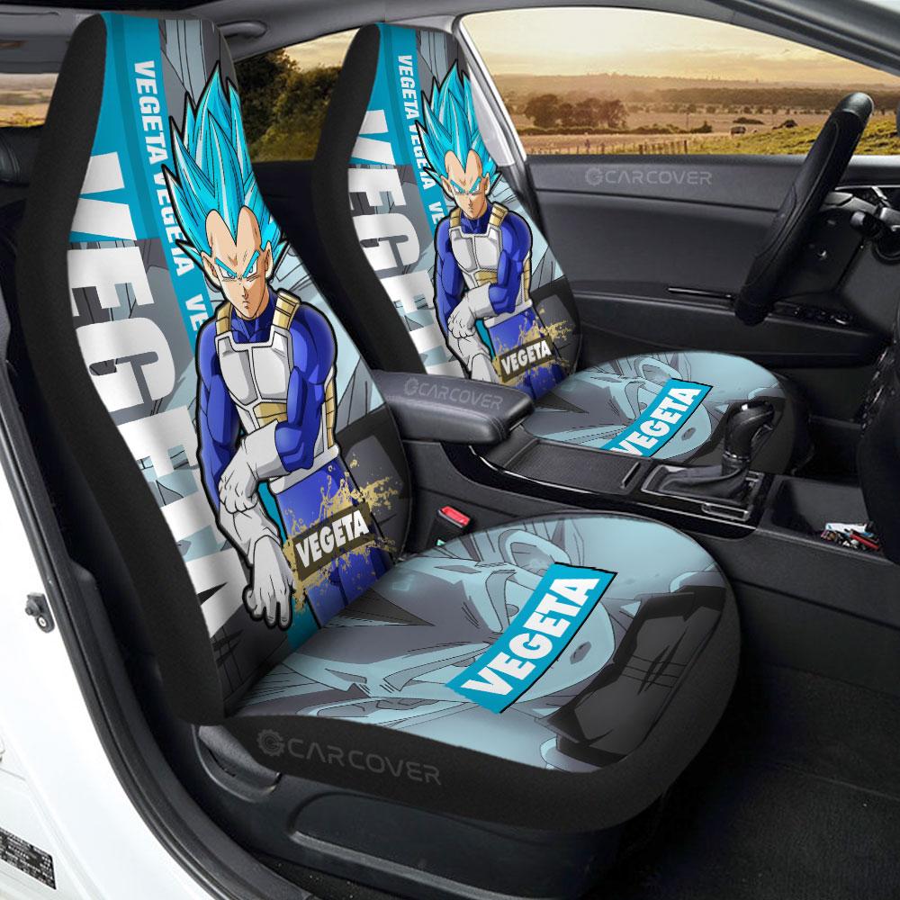 Vegeta Blue Car Seat Covers Custom Anime Dragon Ball Car Accessories - Gearcarcover - 1