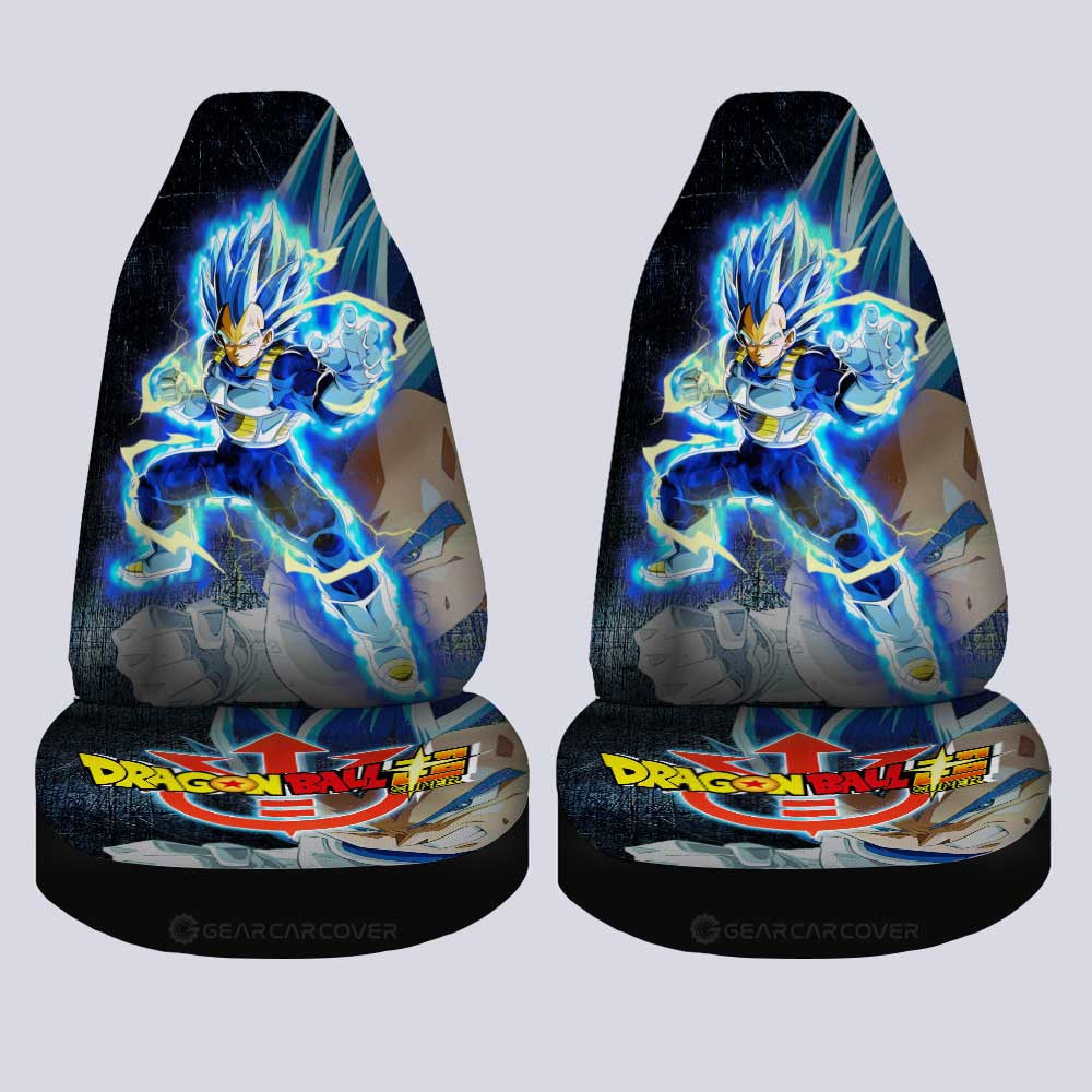 Vegeta Blue Car Seat Covers Custom Dragon Ball Anime Car Accessories - Gearcarcover - 1