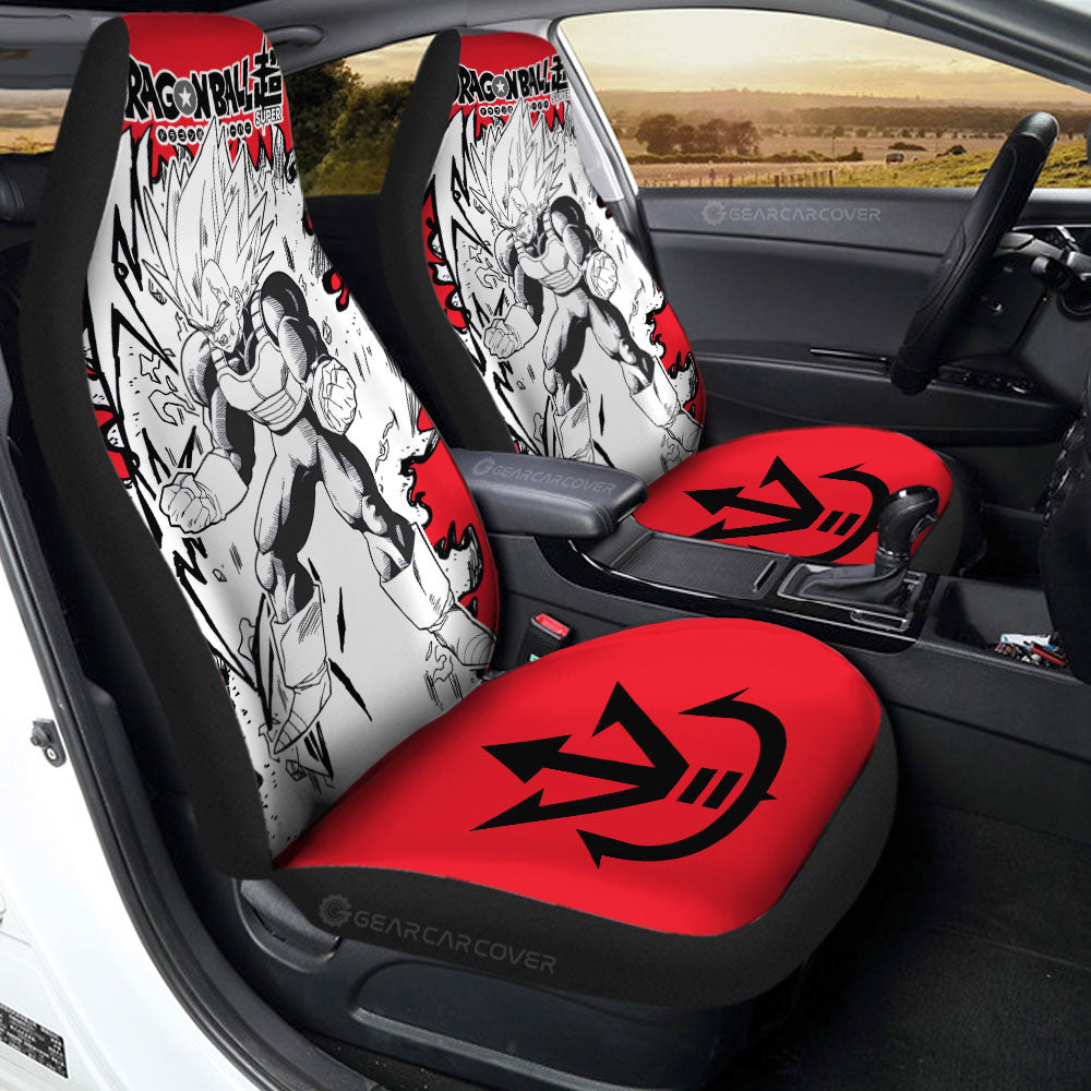 Vegeta Blue Car Seat Covers Custom Dragon Ball Anime Car Accessories Manga Style For Fans - Gearcarcover - 1