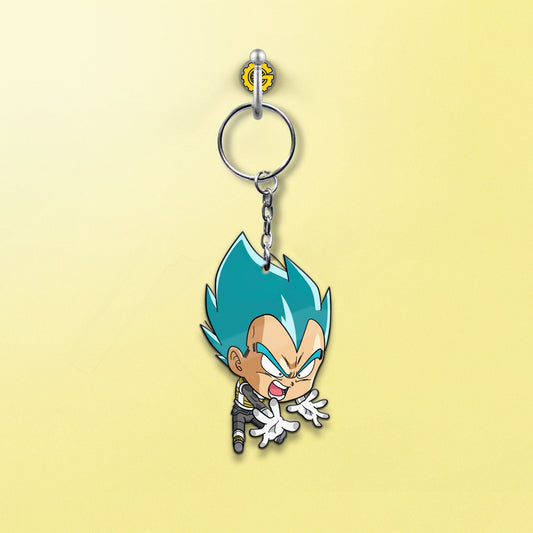 Vegeta Blue Keychain Custom Dragon Ball Anime Car Accessories - Gearcarcover - 2