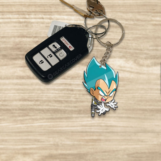 Vegeta Blue Keychain Custom Dragon Ball Anime Car Accessories - Gearcarcover - 1