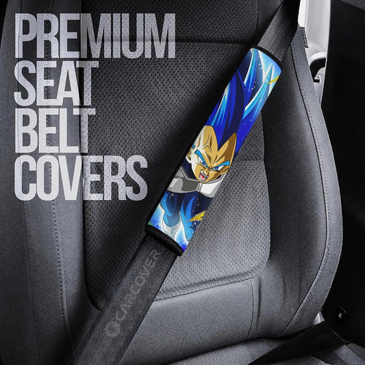 Vegeta Blue Seat Belt Covers Custom Dragon Ball Anime Car Accessories - Gearcarcover - 2