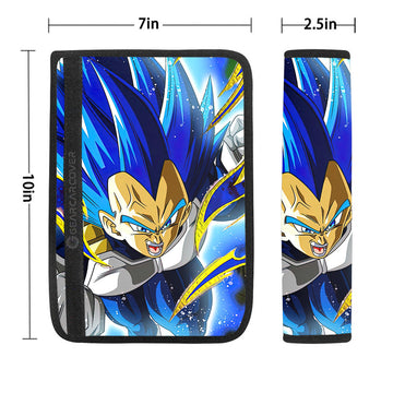 Vegeta Blue Seat Belt Covers Custom Dragon Ball Anime Car Accessories - Gearcarcover - 1