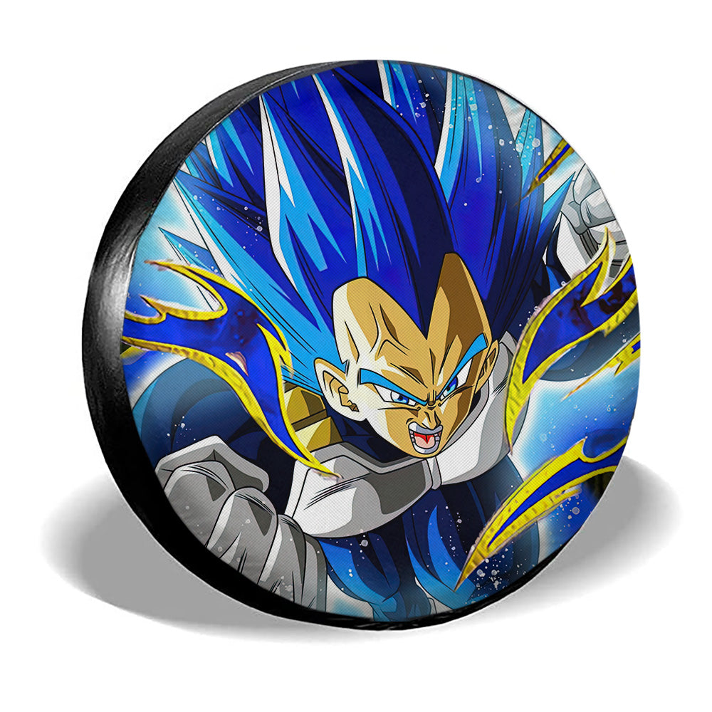 Vegeta Blue Spare Tire Covers Custom Dragon Ball Anime Car Accessories - Gearcarcover - 2