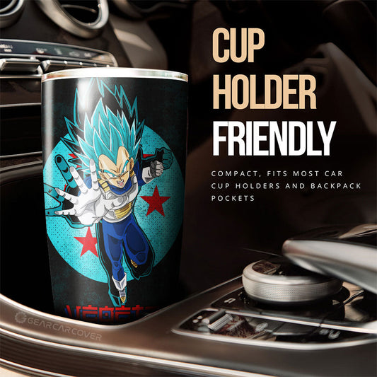 Vegeta Blue Tumbler Cup Custom Dragon Ball Car Accessories - Gearcarcover - 1