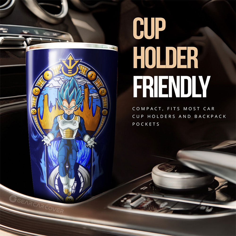 Vegeta Blue Tumbler Cup Custom Dragon Ball Car Interior Accessories - Gearcarcover - 3