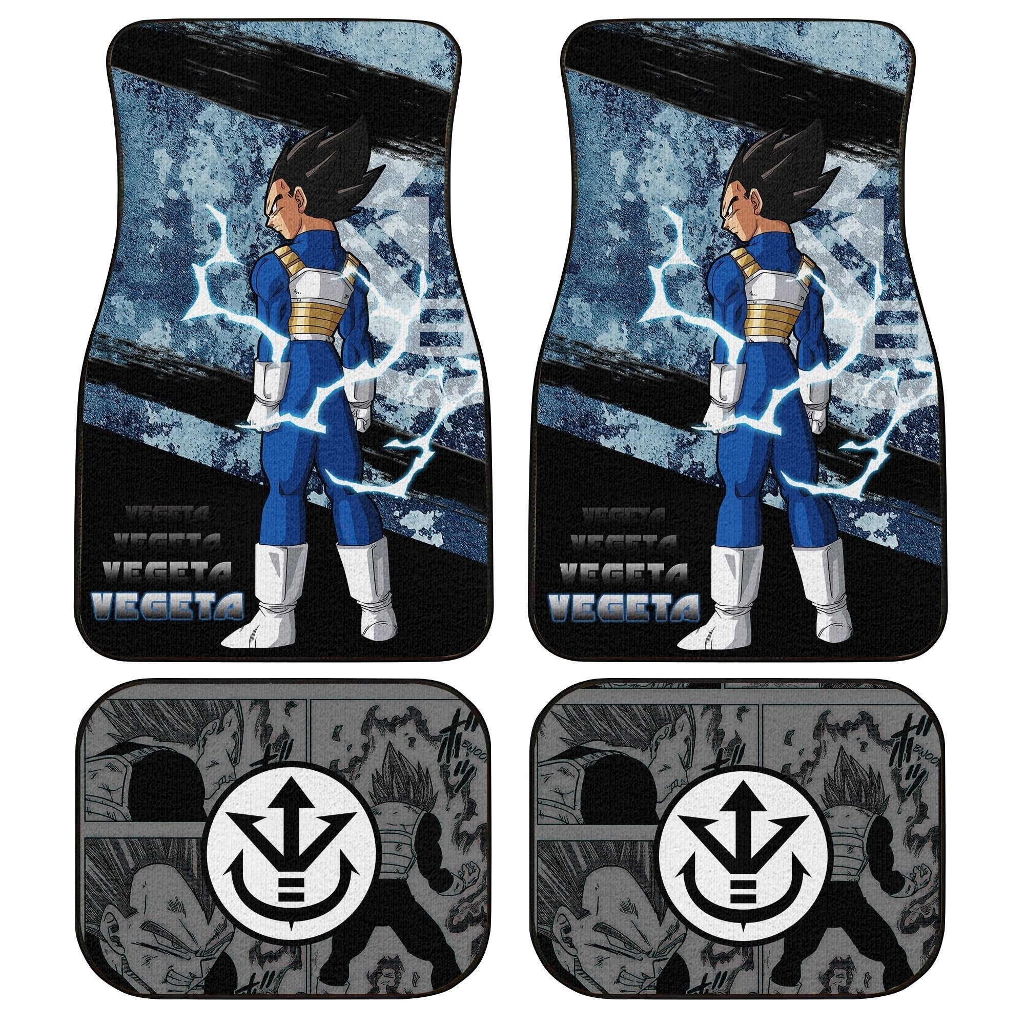 Vegeta Car Floor Mats Custom Anime Dragon Ball Car Accessories - Gearcarcover - 1