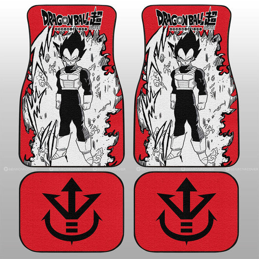 Vegeta Car Floor Mats Custom Dragon Ball Anime Car Accessories Manga Style For Fans - Gearcarcover - 2