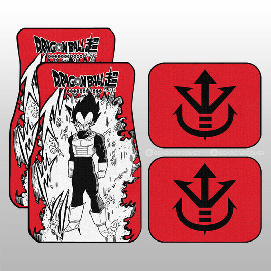 Vegeta Car Floor Mats Custom Dragon Ball Anime Car Accessories Manga Style For Fans - Gearcarcover - 1