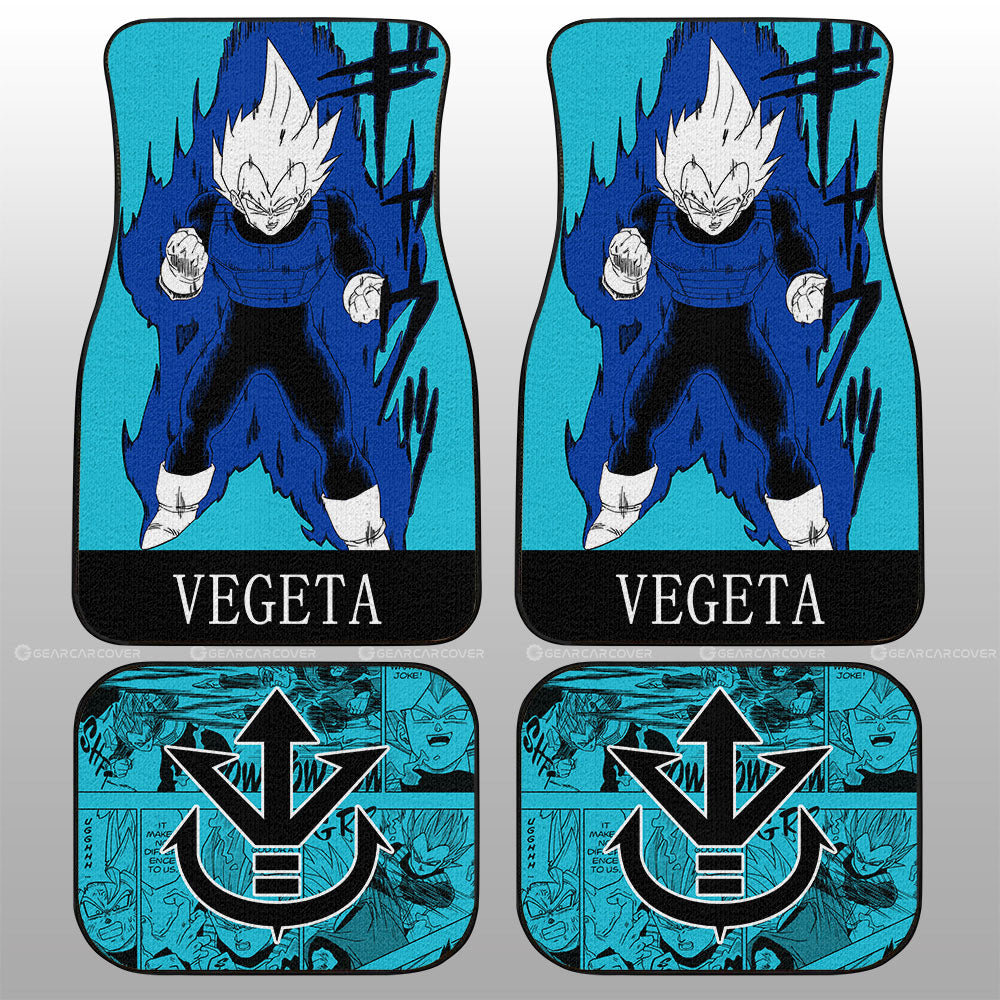 Vegeta Car Floor Mats Custom Dragon Ball Anime Manga Color Blue - Gearcarcover - 2