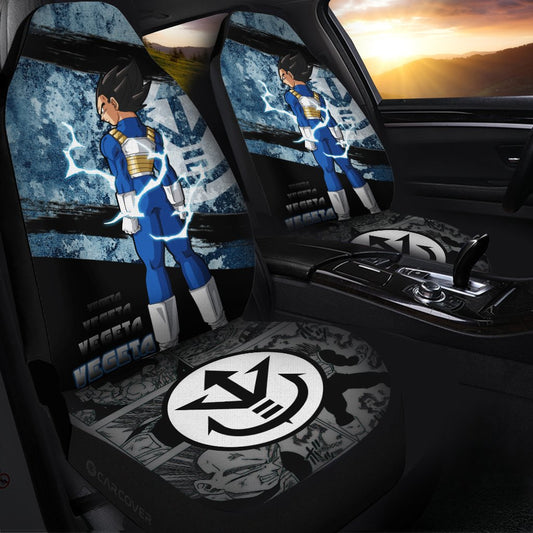 Vegeta Car Seat Covers Custom Anime Dragon Ball Car Interior Accessories - Gearcarcover - 1