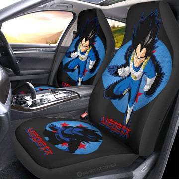 Vegeta Car Seat Covers Custom Dragon Ball Anime Car Accessories - Gearcarcover - 1