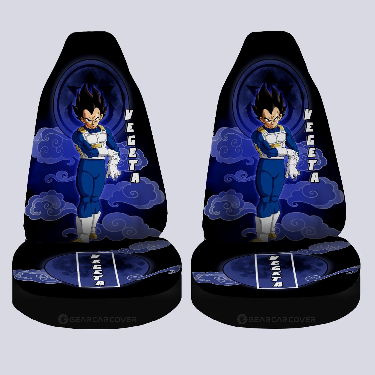 Vegeta Car Seat Covers Custom Dragon Ball Anime Car Interior Accessories - Gearcarcover - 4