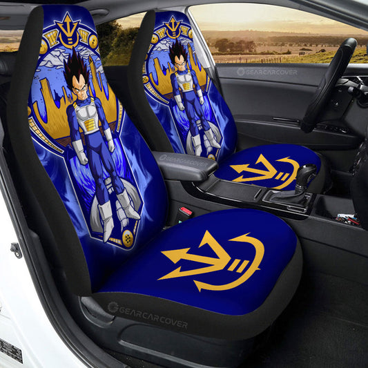 Vegeta Car Seat Covers Custom Dragon Ball Car Interior Accessories - Gearcarcover - 2