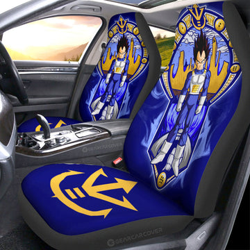 Vegeta Car Seat Covers Custom Dragon Ball Car Interior Accessories - Gearcarcover - 1