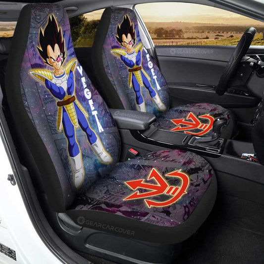 Vegeta Car Seat Covers Custom Galaxy Style Dragon Ball Anime Car Accessories - Gearcarcover - 1