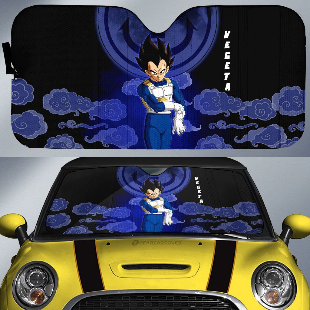 Vegeta Car Sunshade Custom Dragon Ball Anime Car Accessories - Gearcarcover - 1
