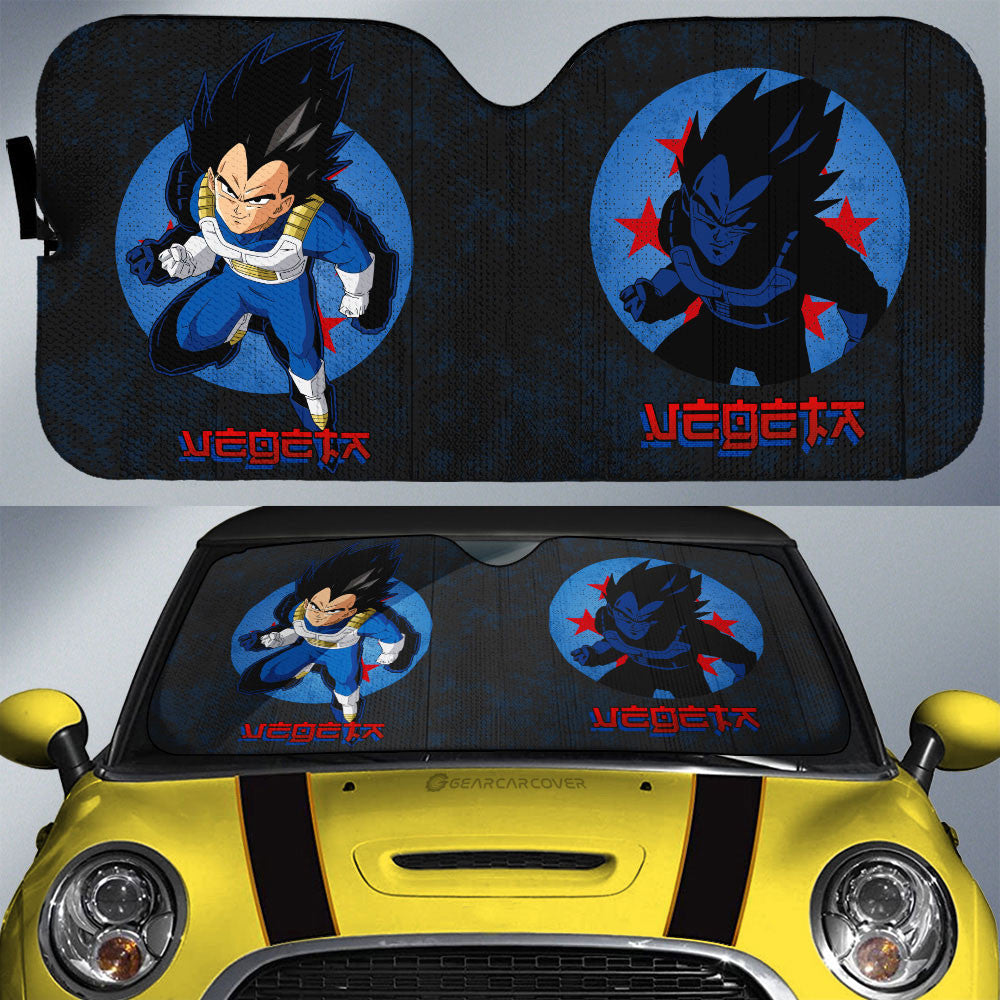 Vegeta Car Sunshade Custom Dragon Ball Anime Car Interior Accessories - Gearcarcover - 1