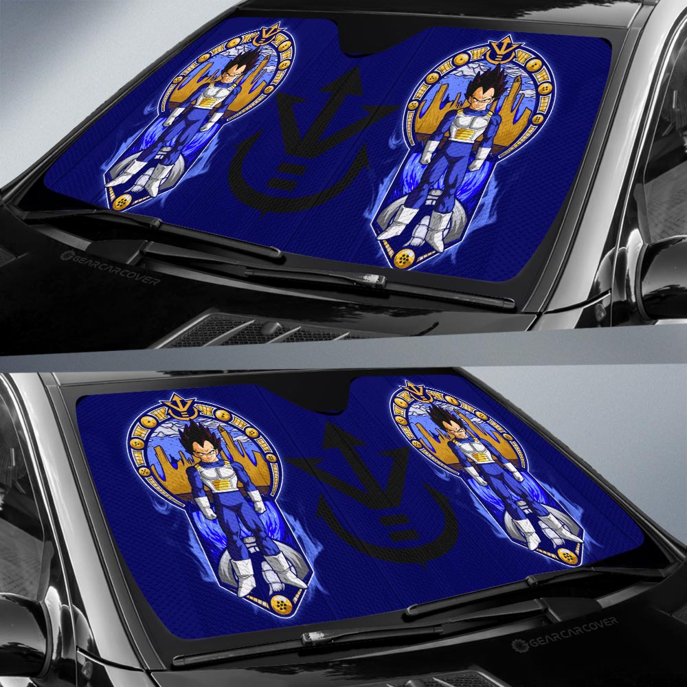 Vegeta Car Sunshade Custom Dragon Ball Car Interior Accessories - Gearcarcover - 2