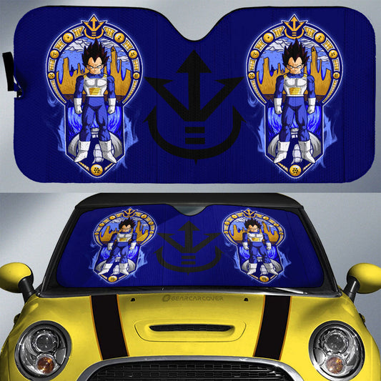 Vegeta Car Sunshade Custom Dragon Ball Car Interior Accessories - Gearcarcover - 1