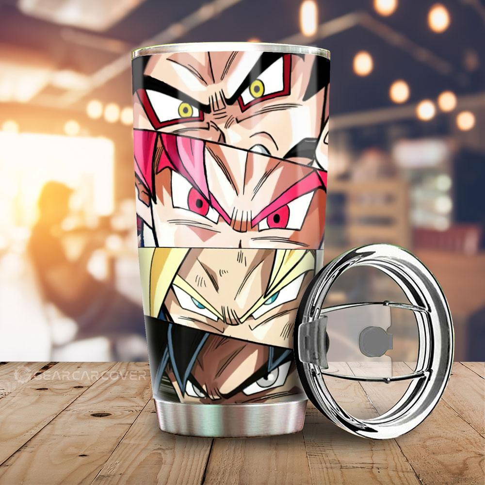 Vegeta Eyes Tumbler Cup Custom Dragon Ball Anime Car Interior Accessories - Gearcarcover - 1