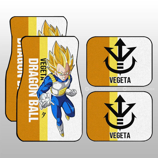 Vegeta SSJ Car Floor Mats Custom Dragon Ball Car Accessories For Anime Fans - Gearcarcover - 1