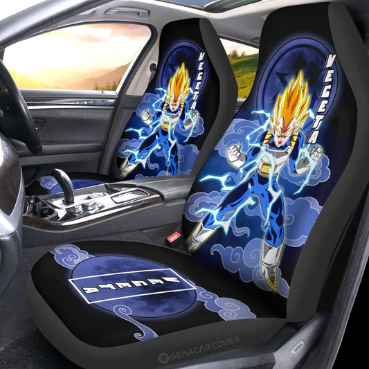 Vegeta SSJ Car Seat Covers Custom Anime Dragon Ball Car Accessories - Gearcarcover - 2