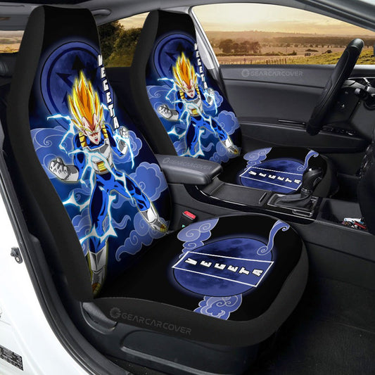Vegeta SSJ Car Seat Covers Custom Anime Dragon Ball Car Accessories - Gearcarcover - 1